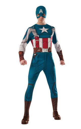 Retro Captain America-Costume - Adult - Captain America Men's Costume