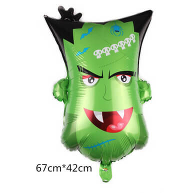 Halloween aluminum balloon for party decoration, style: monster head