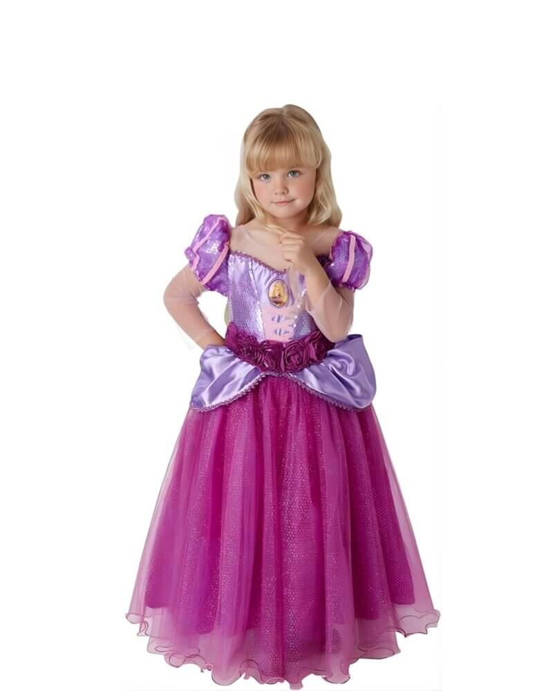 Rapunzel Girls Dress Official Disney Princess Costume for Kids