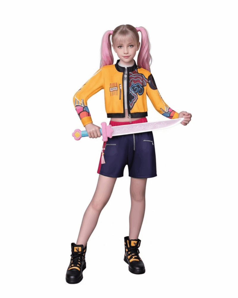 Neon Pop Art Superhero Costume