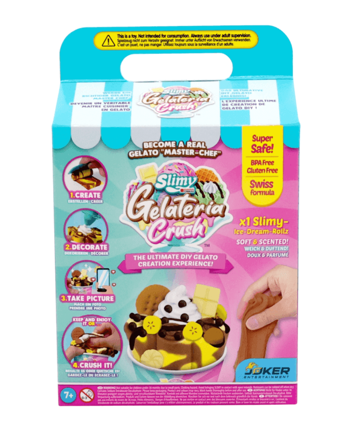 Slimy Gelateria Rolls Diy Ice Cream Rollz Kit With Scented Slimy