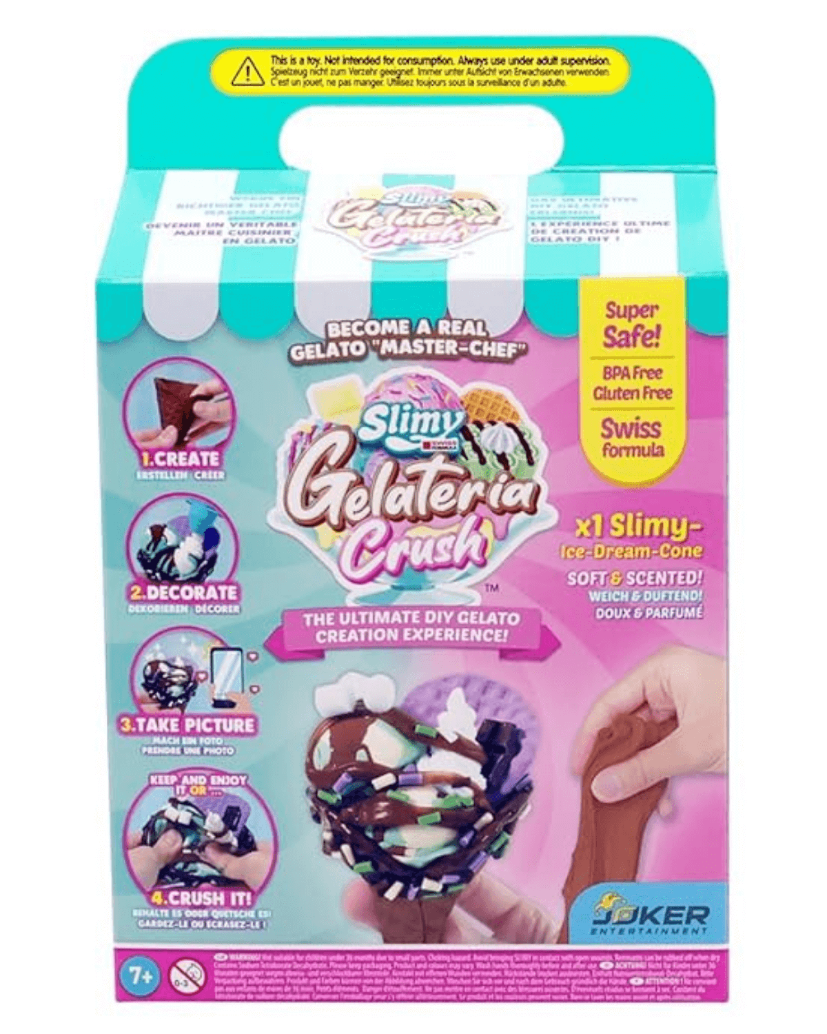 Slimy Gelateria Crush Cones Ultimate Diy Ice Cream Slime Set With Different Slimy Styles