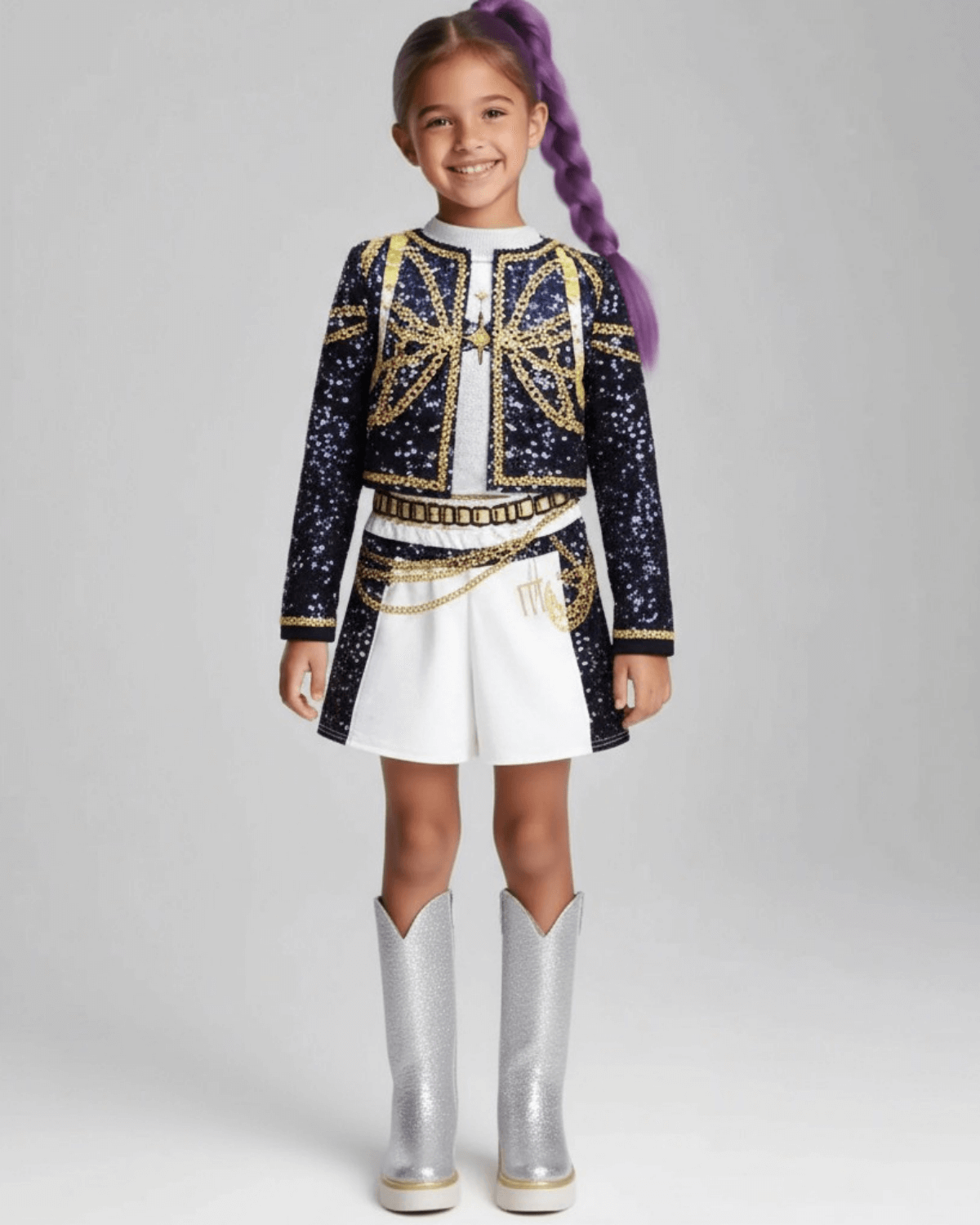 Kids Golden Demon Costume For Girls, Anime Hunters - Image 7