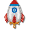 Rocket Ship Foil Balloon – Space Theme Party Decoration for Kids