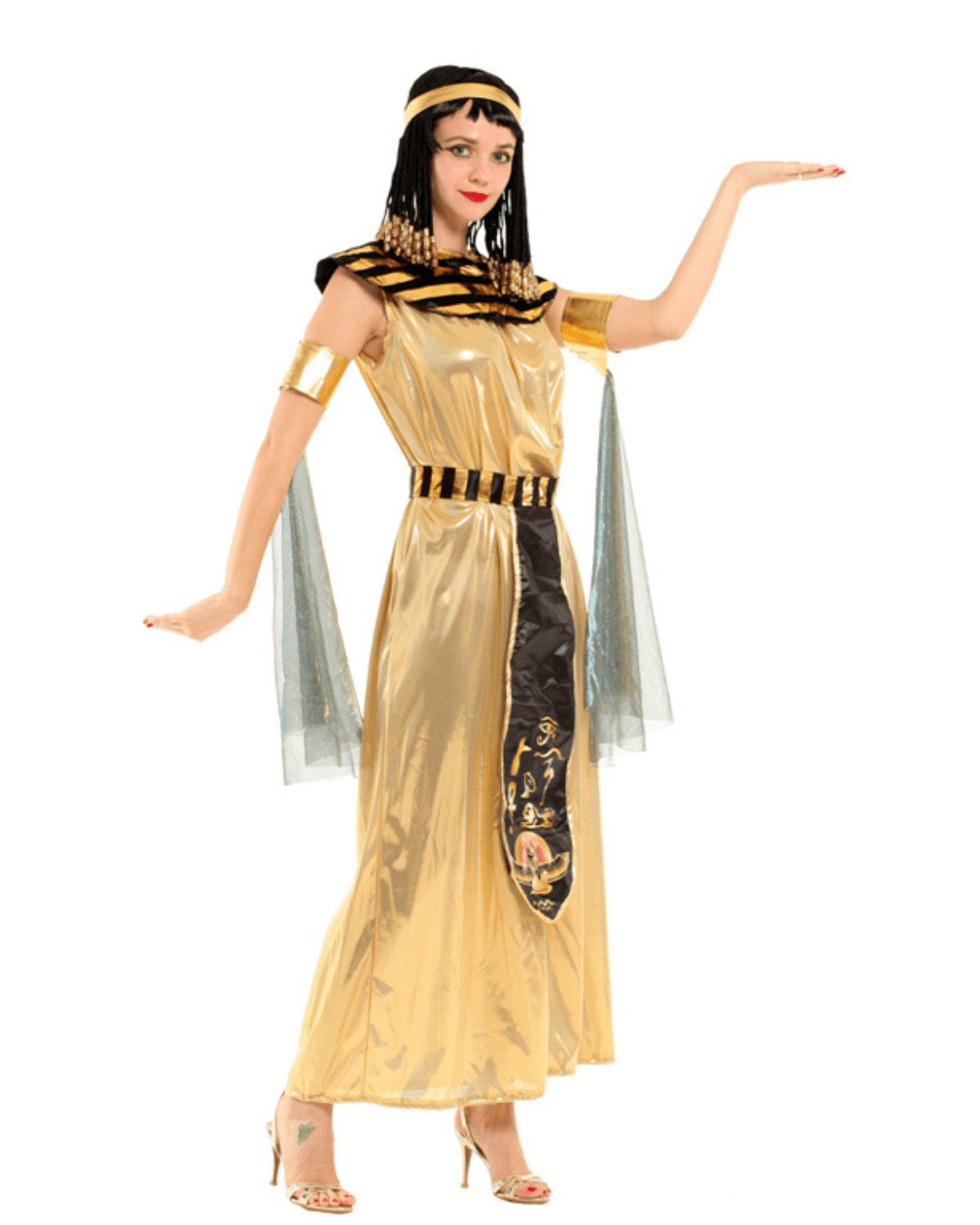 Cleopatra Costume for Adult Women – Ancient Egyptian Queen Fancy Dress - Image 2