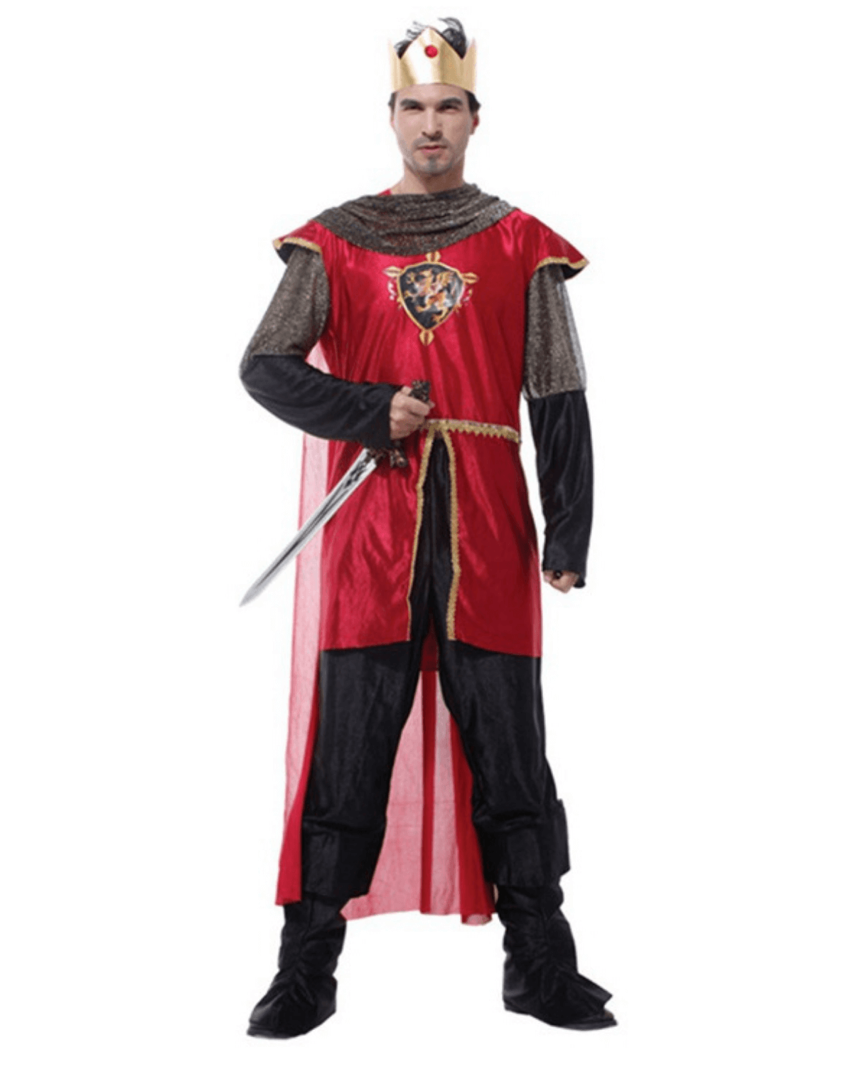 Honorable King Costume for Men – Royal Medieval King Fancy Dress - Image 2