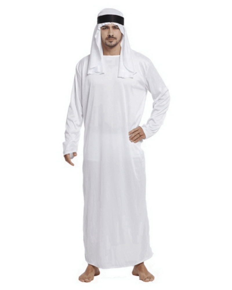 Arabian Prince Costume for Men – Traditional Arab Thobe Fancy Dress
