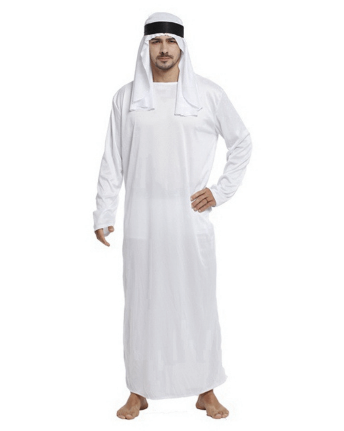 Arabian Prince Costume for Men – Traditional Arab Thobe Fancy Dress