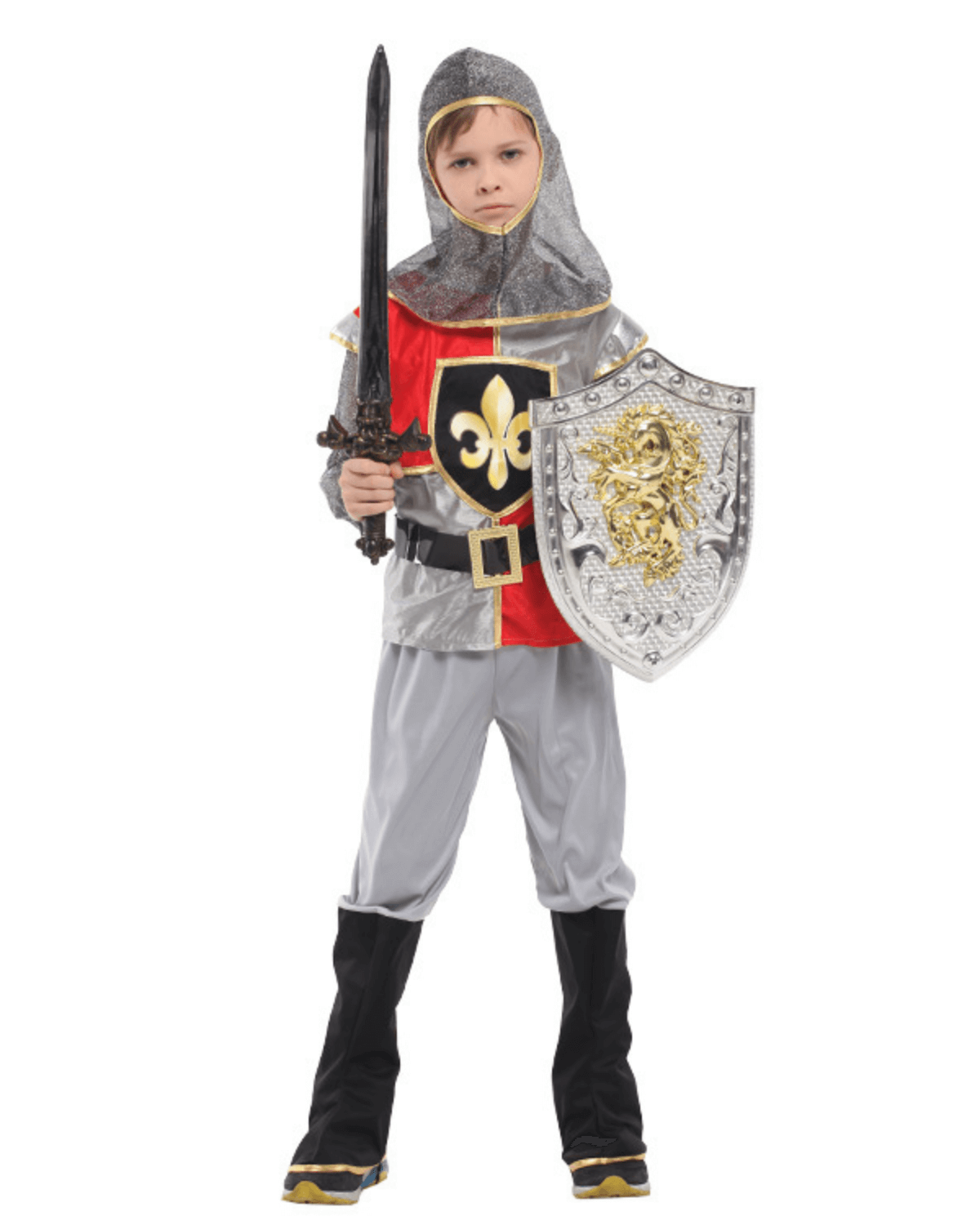 Royal Warrior Costume for Kids – Medieval Knight Armor Outfit