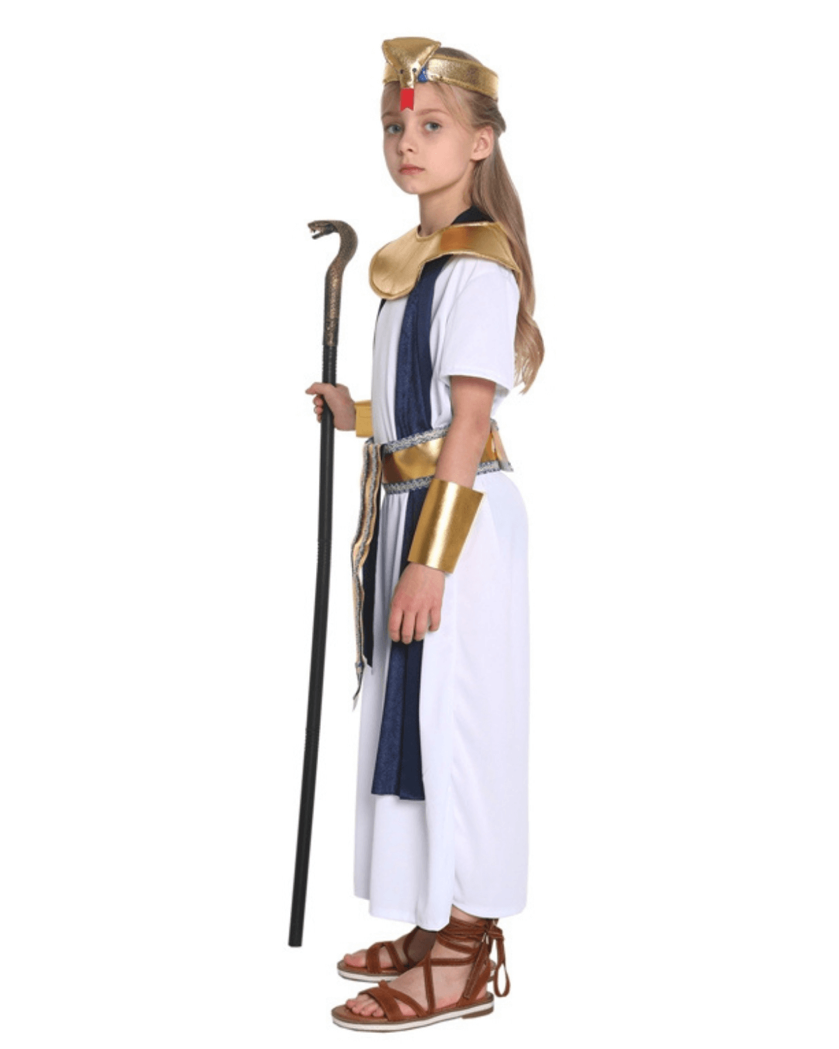 Pyramid’s Pharaoh Girl Costume – Ancient Egyptian Royal Outfit for Kids - Image 2