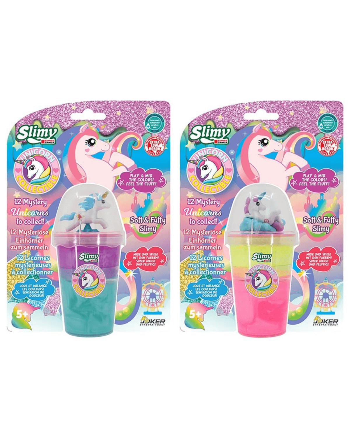 Unicorn With 12 Unicorn Collectibles 2 Color In A Cup In Blistercard