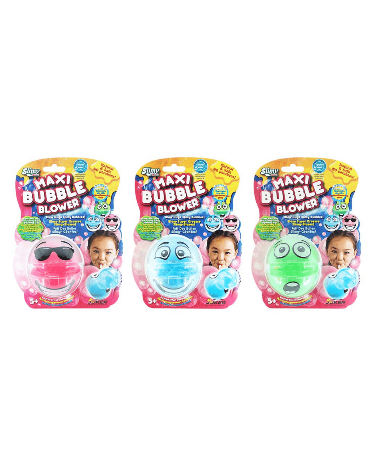 Slimy Funny Maxi Bubble Blower On Blister