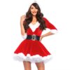 Women Miss Santa Claus Outfits Nightwear Christmas Hem Xmas Adult costumes