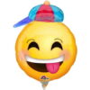 A30 Happy Emoticon With Hat Mini Shape Balloon