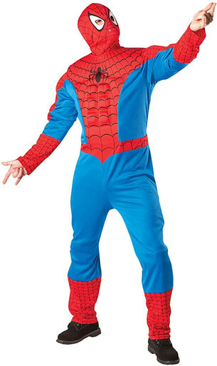Spiderman Deluxe Costume (Std) Adult- spiderman costume men