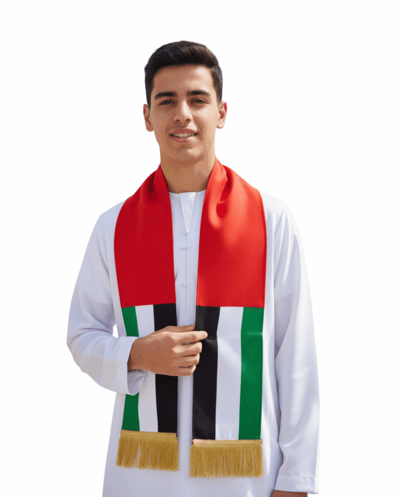 UAE National Day Flag Scarf -Scarf for Men and Women – National Day Gift​ | Eid Al Etihad | National Day Gift​ - 2nd December