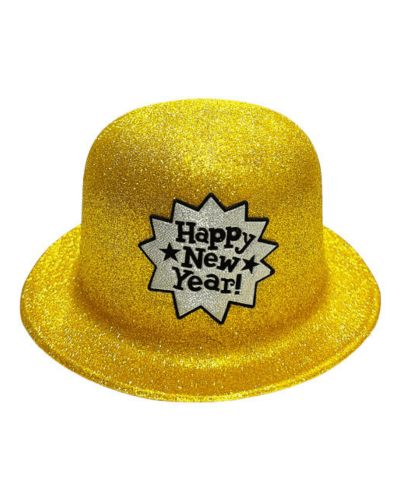 1pc Glittery Happy New Year Party Hat, New Year’s Eve Party Favors