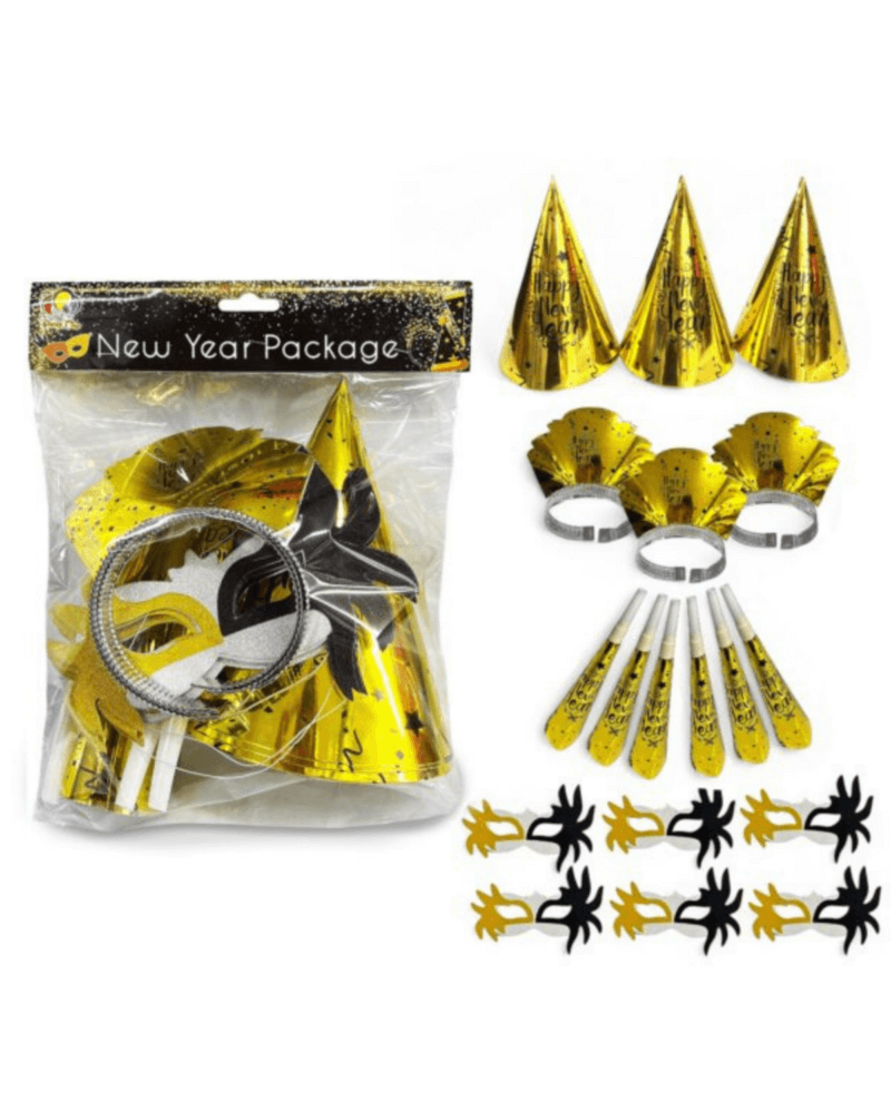 18pcs New Year Party Party Favors Set, Assorted Design – New Year Party Supplies