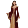 womens renaissance hooded velvet maxi dress