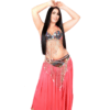 Women’s Red Belly Dance Costume – Adult Sequin Oriental Dance Outfit