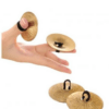 Belly Dance Finger Cymbals (Zills) Sagats – Gold Oriental Dance Zills with Elastic for Professional & Beginner Dancers