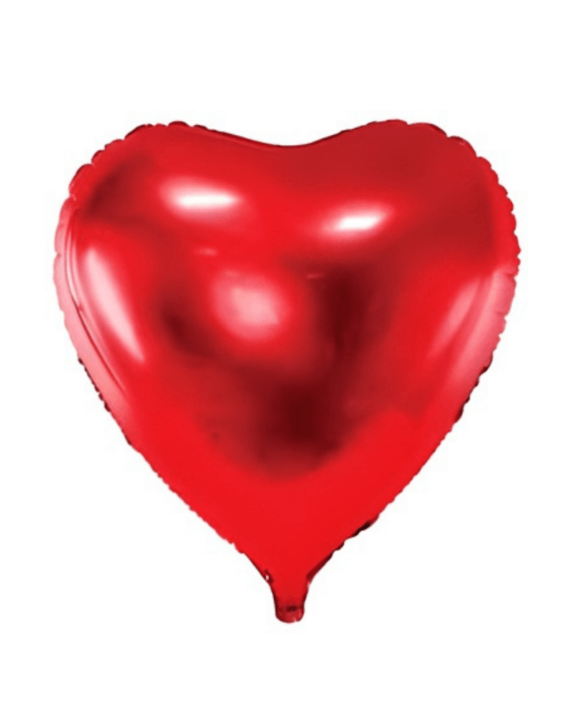 Large Red Heart-Shaped Foil Balloon – Romantic Party & Valentine Decoration