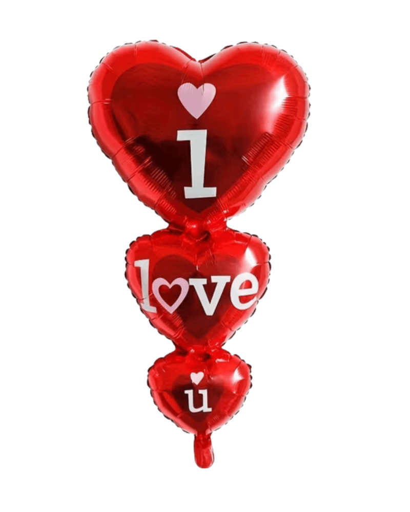 I Love You Heart Foil Balloon – Large Red Romantic Decoration for Valentine’s Day, Weddings & Bridal Showers
