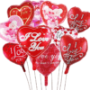 Heart-Shaped Foil Balloons – Romantic Party Decorations for Valentine’s Day, Mother’s Day, Weddings & Engagements