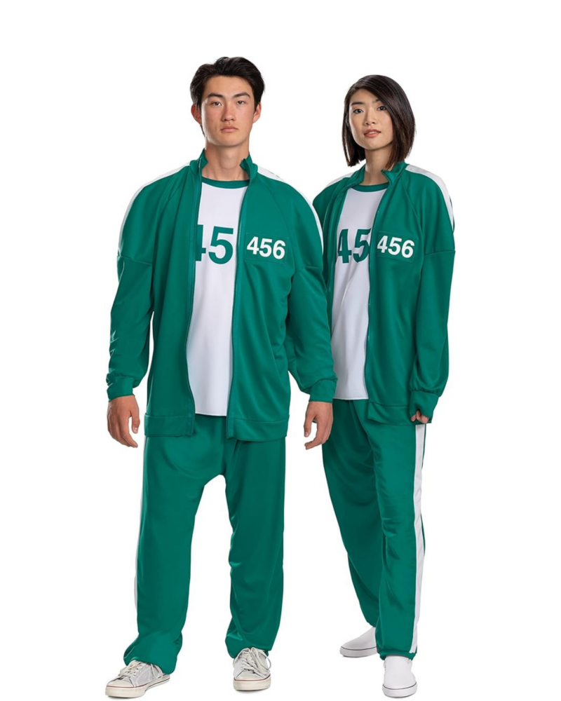 Unisex Game Player 456 Costume – Green Tracksuit Outfit