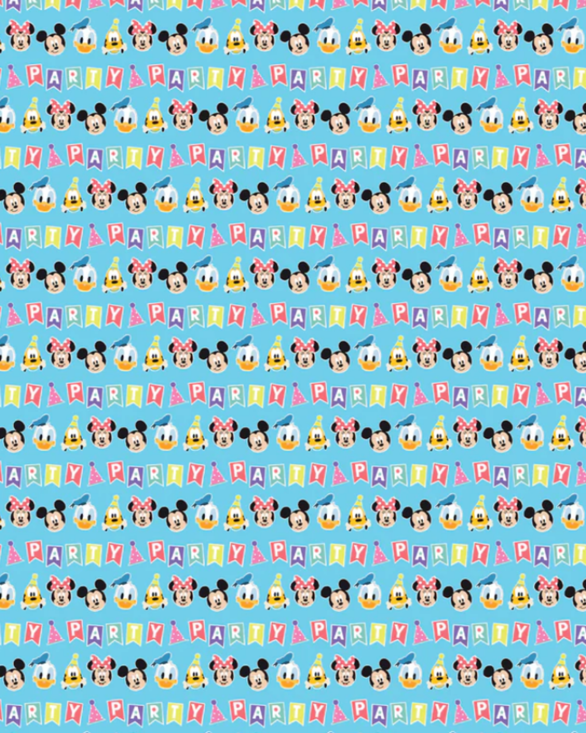 DISNEY BLUE MICKEY & FRIENDS GIFTWRAP
